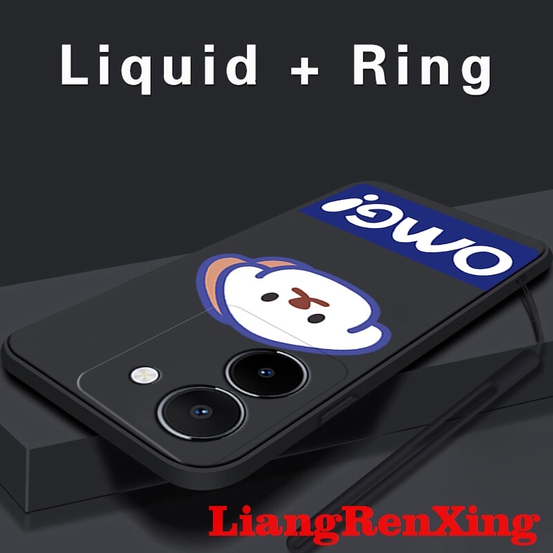 Casing VIVO Y36 4G phone case Softcase Liquid Silicone Protector Smooth shockproof Bumper Cover new design YTOMG01