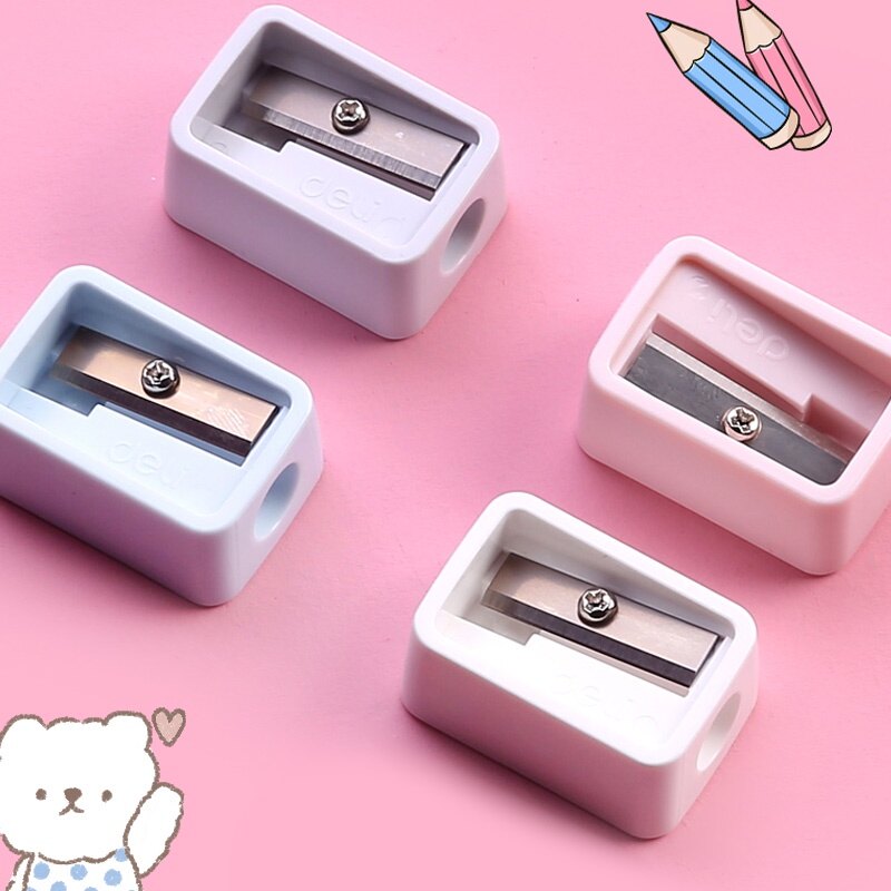 1 Chiếc Deli 0594 Mini Đơn Giản Gọt Bút Chì Màu Ngẫu Nhiên