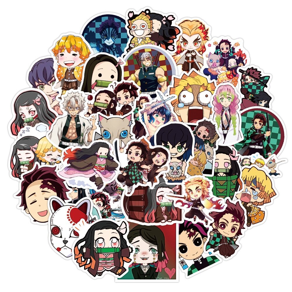 ANIME 100pcs/50pcs Sticker Pack Graffiti Tokyo Revengers Titan Haikyuu ...