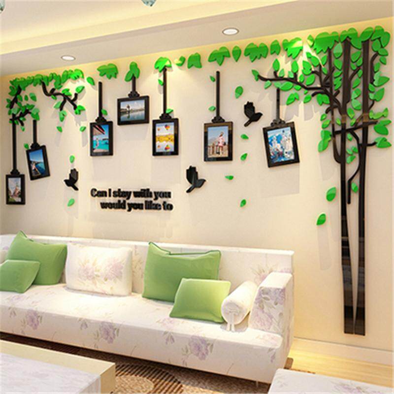 Sáng Tạo Ảnh Treo Tường 3D Acrylic Dán Tường Phòng Khách TỰ LÀM Nghệ Thuật Trang Trí Treo Tường TIVI Nền Sofa Trang Trí Tường