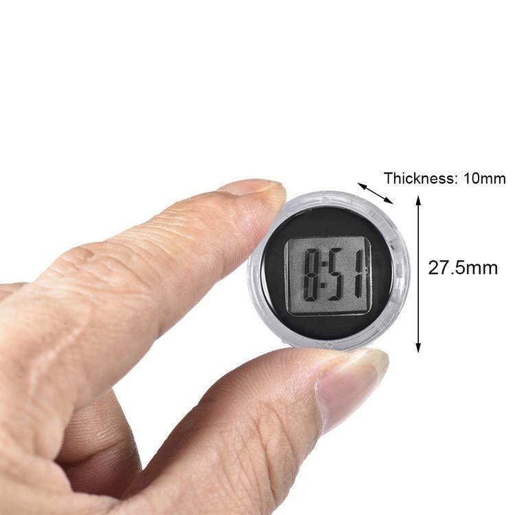 Mini Motorcycle Clock Stick-on Waterproof Electronic Watch Moto Digital Clock with Stopwatch