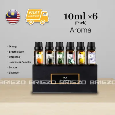 AirPleasure 10ml x 6 Floral Aroma Oil Concentrate / Essential Oil for Aromatherapy Pure Therapy Grade use for Air Revitalisor / Air Diffuser / Air Humidifier / Air Purifier