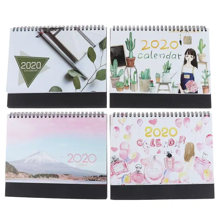 Kangsiwen 2020 Calendar Pink Memories Kawaii Desk Calendar