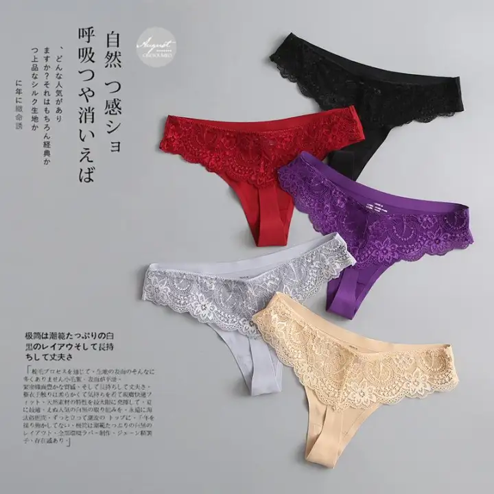 3pcs Lot M L Xl 2xl Women Fashion Sexy Lace Ice Silk G String