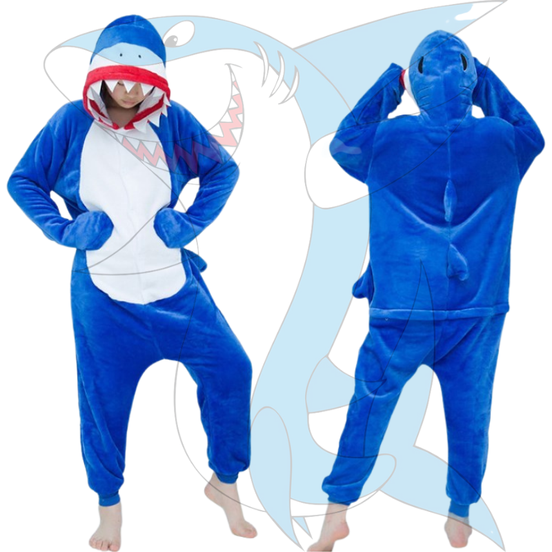 Animal Pajamas Children Unisex Cosplay Kigurumi Shark Onesie Costume Polar Fleece Sleepwear For Kid