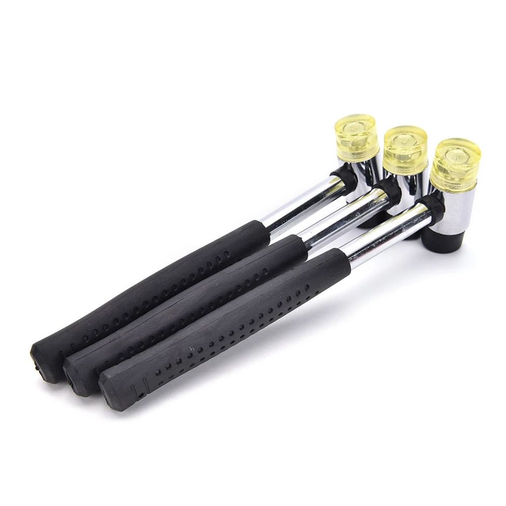 LYCHEE Round Head Solid Tap Manual Tile Installation Jewelry Craft DIY Rubber Hammer Hammer Installation Hammer Woodworking Tools