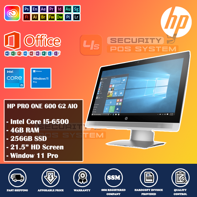 [REFURBISHED DESKTOP] HP Pro One 600 G2 All In One Desktop | I5-6th Gen ...