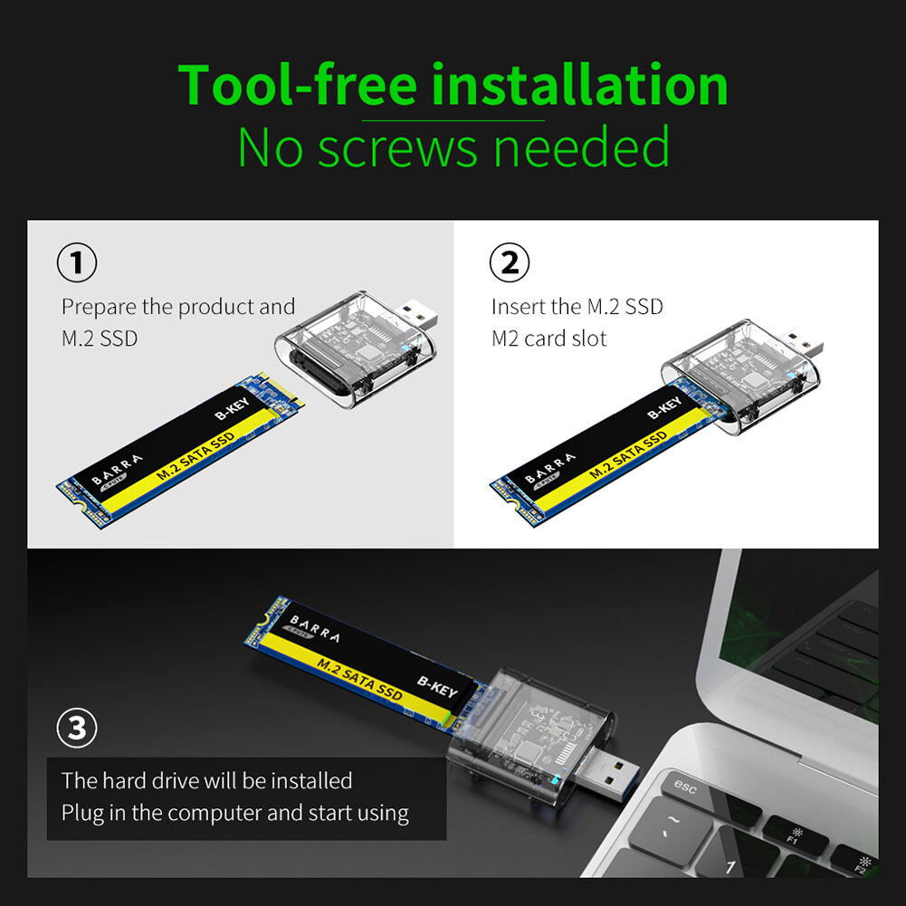 Hộp Đựng Ổ Cứng Gắn Ngoài Ổ Cứng SSD M2 M.2 Sang USB3.0 Gen 1 5Gbps SSD Cho SATA M.2