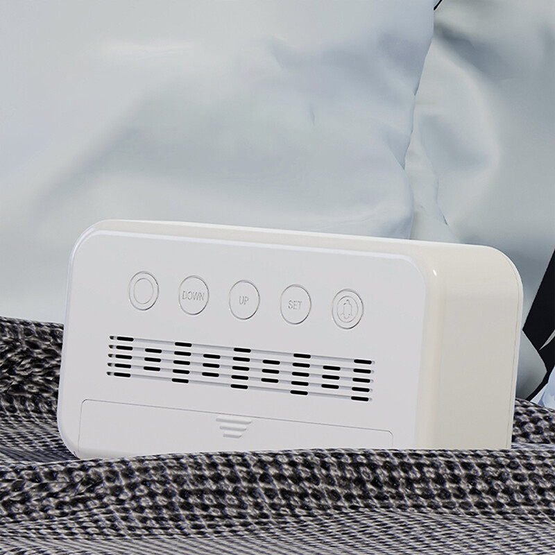 Alarm clock simple clock digital display LCD lazy snooze mute backlight electronic clock