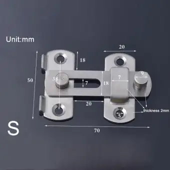 Stainless Steel Door Bolt Latch Slide Catch Lock Gate Box Hardware