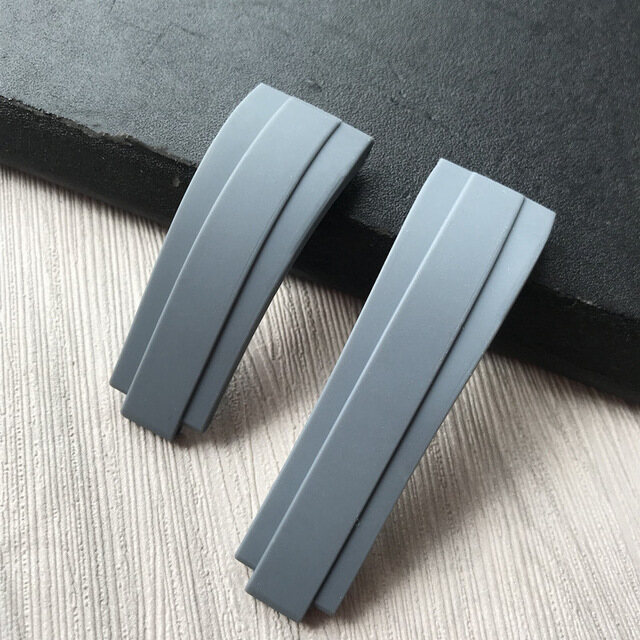 20mm nature rubber silicone watch band buckle watchband for rolex strap daytona submariner deepsea gmt seamarster oysterflex