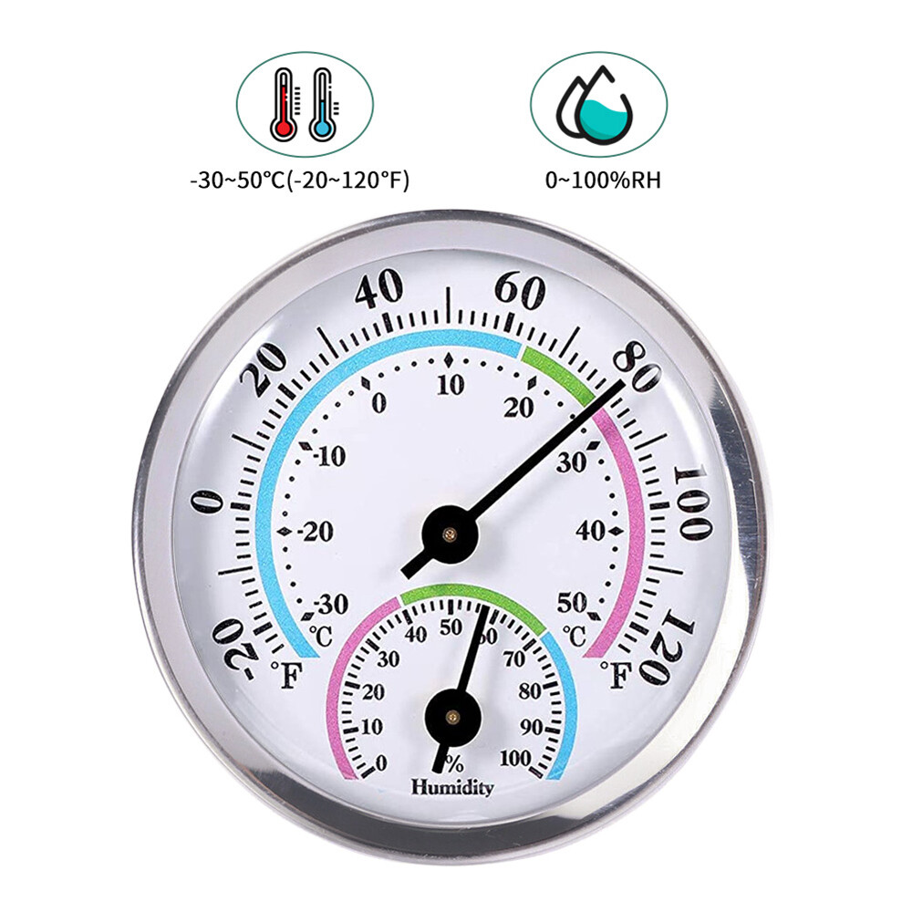 Portable Home Office Hygrometer Indoor Wireless Wall-mounted Humidity Meter and Temperature Meter 2-In-1 Temperature And Humidity Monitor