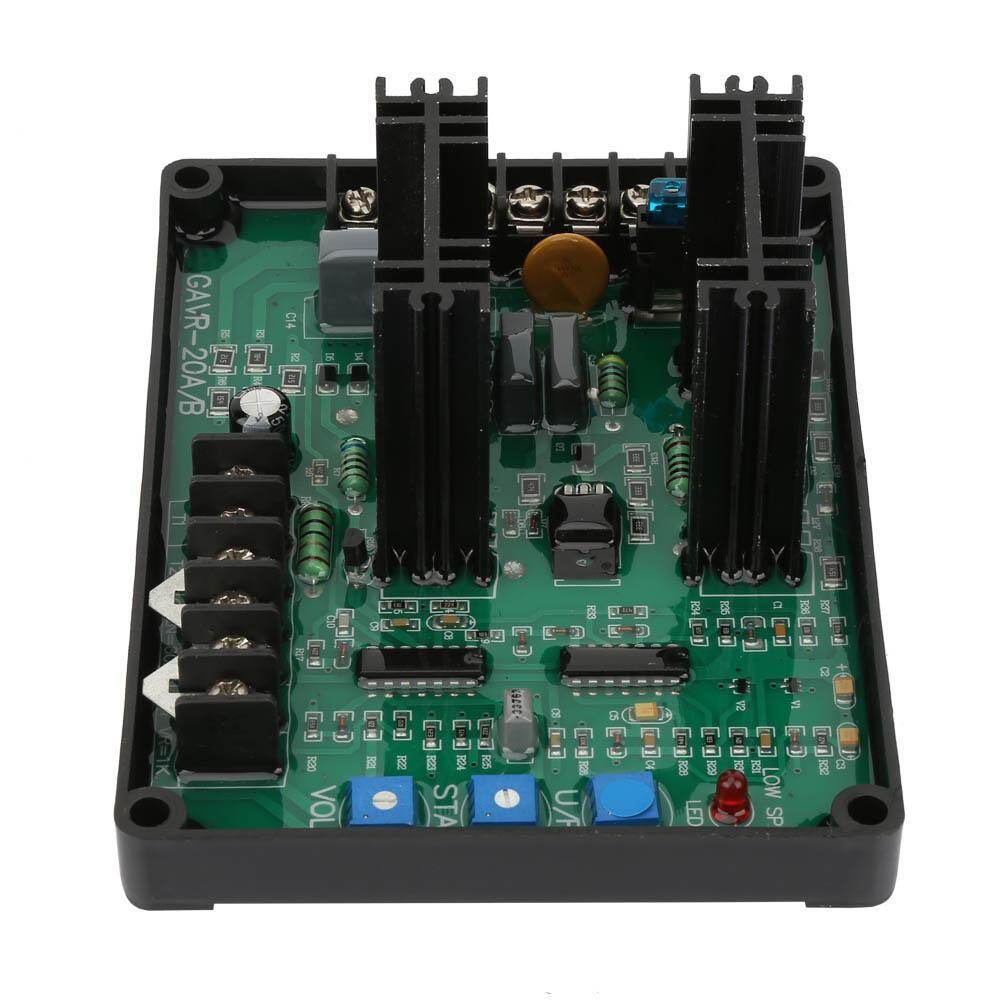 【Ready Stock】Automatic Voltage Regulator Module Frequency Protection EMI Suppression GAVR-20A Universal Automatic Voltage Regulator 20A Generator SX440 Generator Automatic Voltage Regulator Controller Phase Stabilizer