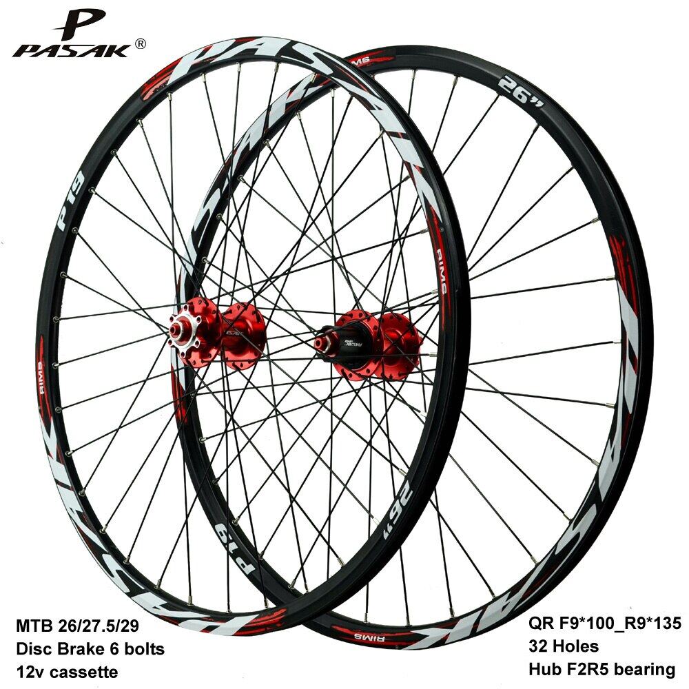 26/27.5er MTB Bicycle Wheels 11S Cassette Carbon Hub Bearings Bike Wheelset & QR 