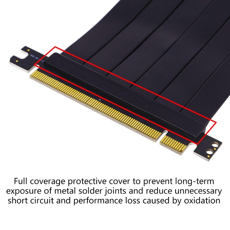 Cáp Riser 3.0 PCIE X16 Tốc Độ Tối Đa Cáp Nối Dài Card Đồ Họa PCI Express Riser Bộ Mở Rộng Được Bảo Vệ Cho GPU, Dọc