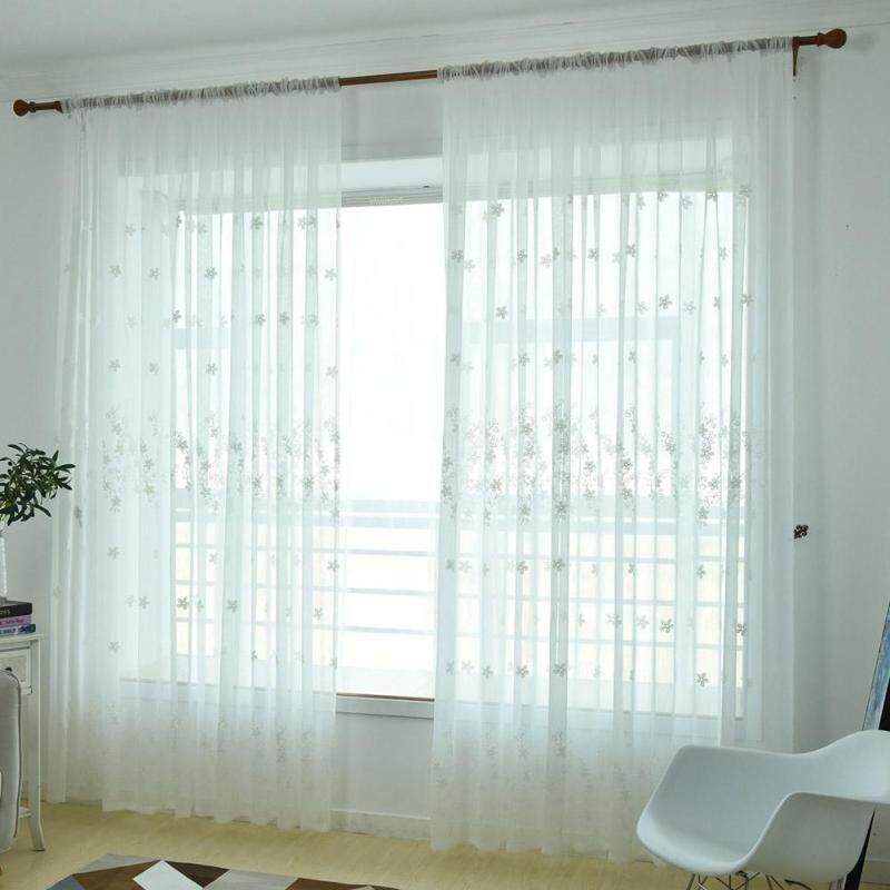 2.5X1M Polyester Thêu In Rèm Trang Chủ Đồ Trang Trí Cửa Sổ