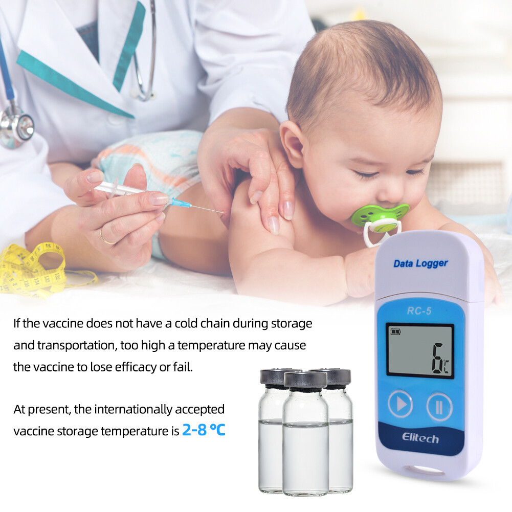 Elitech USB Mini Máy ghi dữ liệu RC-5 Temp ghi nhiệt độ Bộ cảm biến bên trong