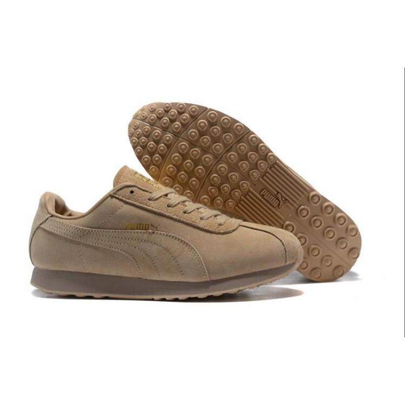 Puma Asli Produk Baru Api Membekali untuk Musim Dingin Unisex Sepatu Bulu Tangkis Sneakers Rendah