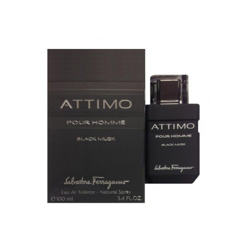 SALVATORE FERRAGAMO ATTIMO BLACK MUSK POUR HOMME EDT 100ML Lazada