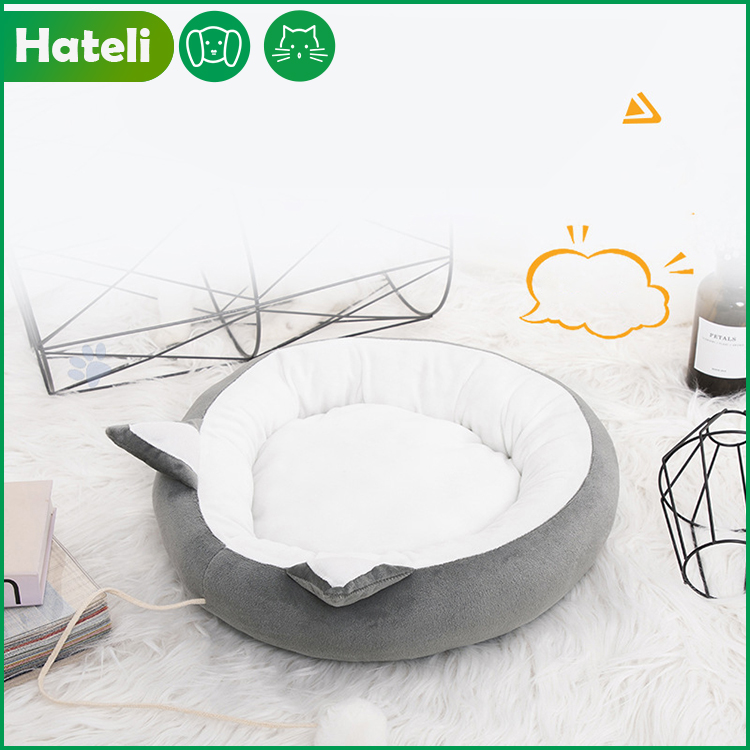 Pet Bed Round Autumn and Winter Models Cat Litter Dog Bed Thick Warm Non-slip Cat Bed Kennel Pet Mattress
