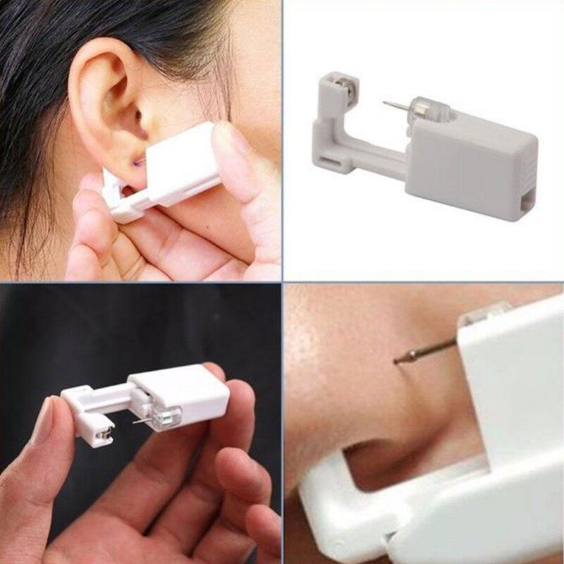 3 cái/bộ phiên bản thứ hai dùng một lần không đau xỏ lỗ tai khỏe mạnh vô trùng công cụ đâm mà không bị dị ứng cho Bông tai thiết bị xỏ lỗ tai