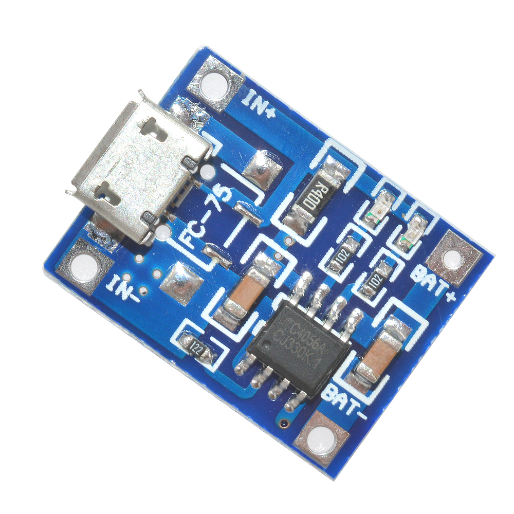 10PCS 5V 1A TP4056 Micro USB Charger 18650 Interface Lithium Battery Charging Board DIY Charger Module