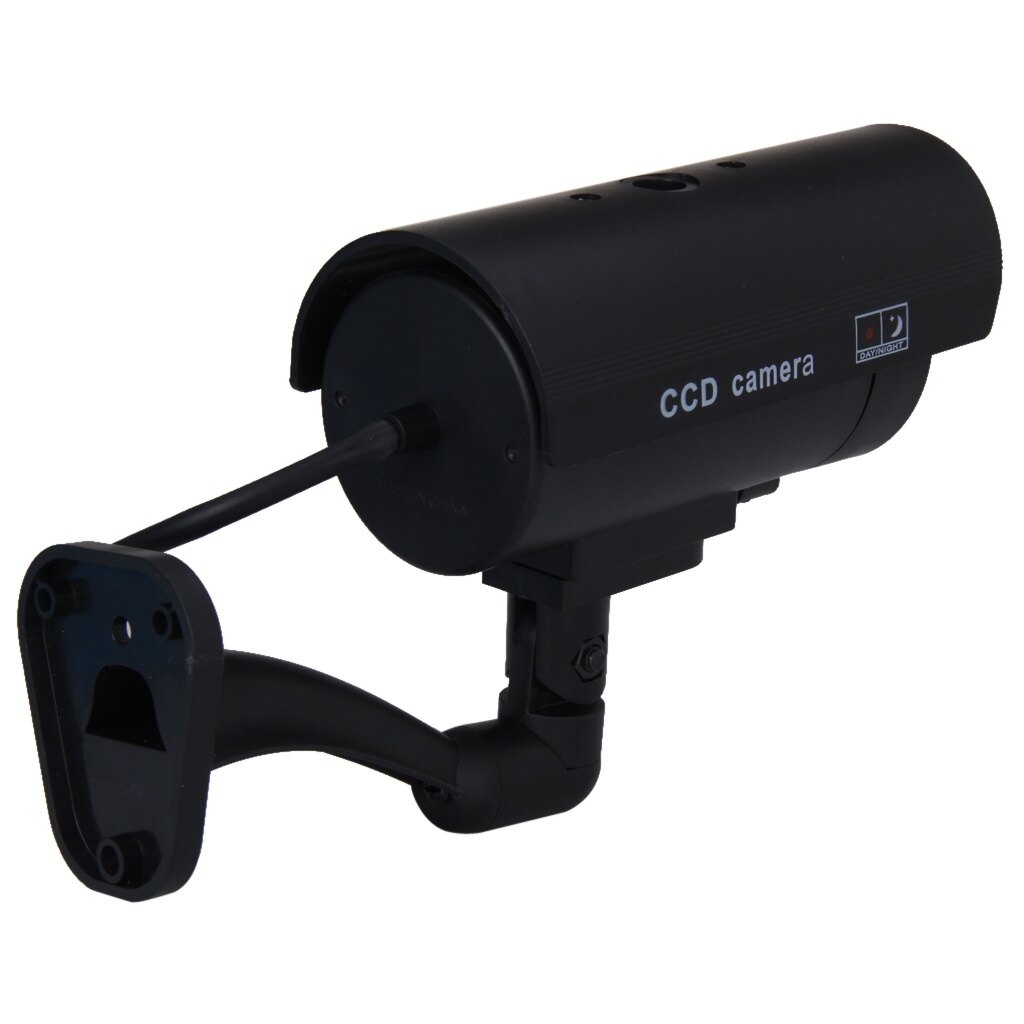 Outdoor CCTV Camera Waterproof Wireless Surveillance Dummy Fake CCTV Security Camera with LED Flash