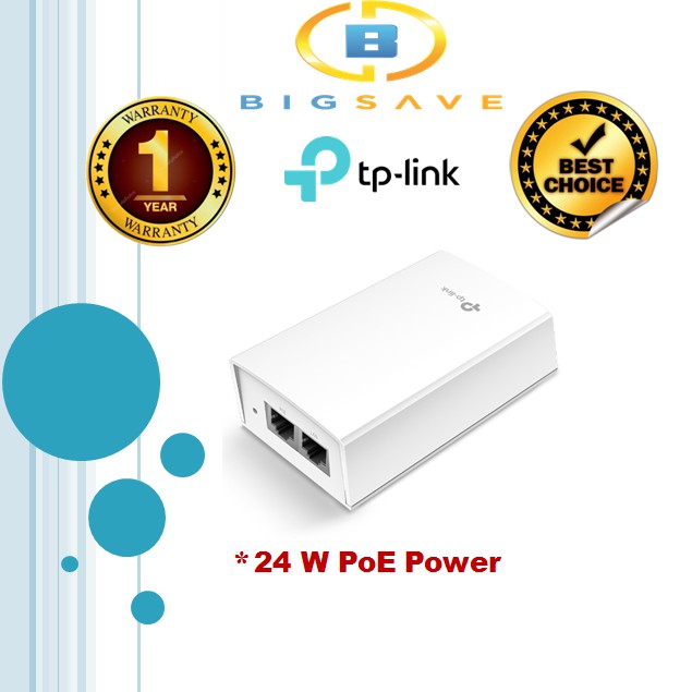 TP-Link 48V Passive PoE Injector Adapter - Adaptateur Injection PoE