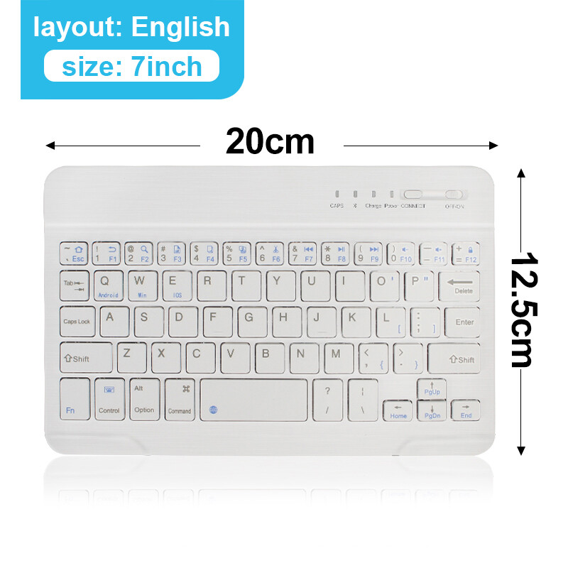 Mini Bluetooth Bàn Phím Có Thể Sạc Lại Bàn Phím Với Receiver USB Cho Máy Tính Xách Tay Máy Tính Để Bàn PC Máy Tính Xách Tay