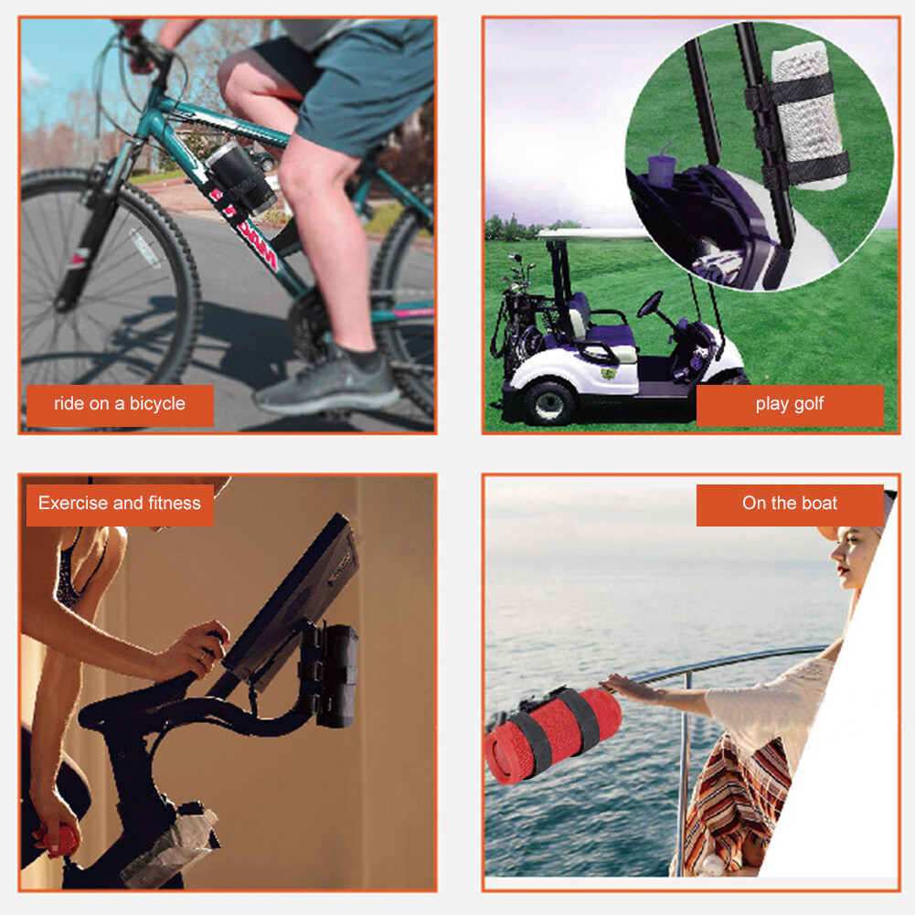 Bike Water Bottle Mount Holder Strap Bluetooth Speaker Nonslip Mount Fixed Strap