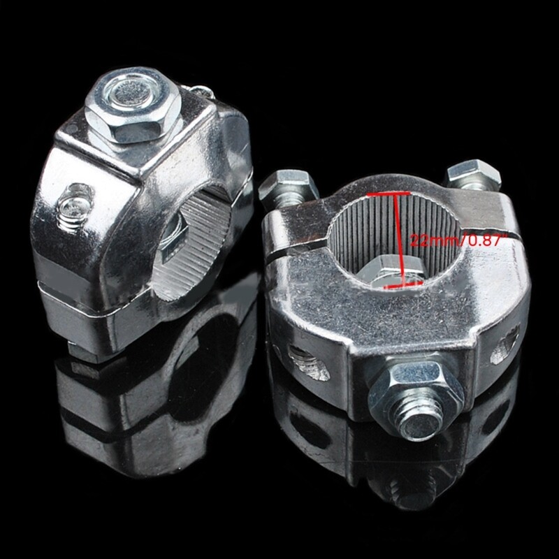 [Cửa hàng phụ tùng ô tô] Kẹp tay cầm gắn thanh đứng tay nắm mô tô 22mm 7/8 "thông dụng
