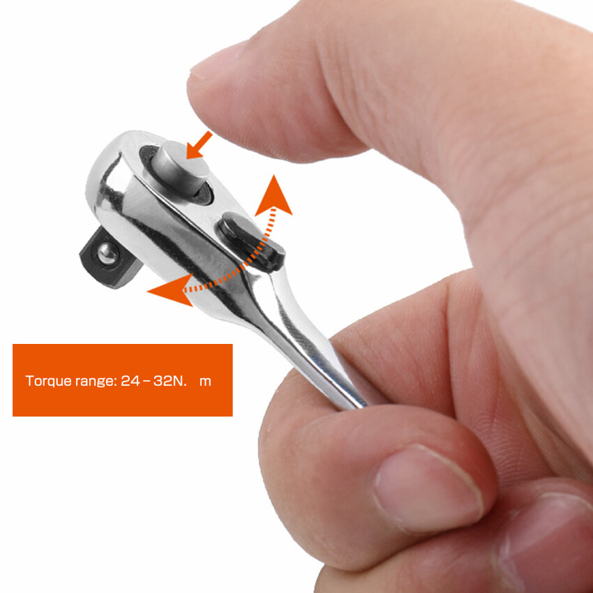 1/4inch Ratchet Socket Wrench Screwdriver Hex Torque Wrench Set Quick Socket Wrench And Screwdriver Hand Tools