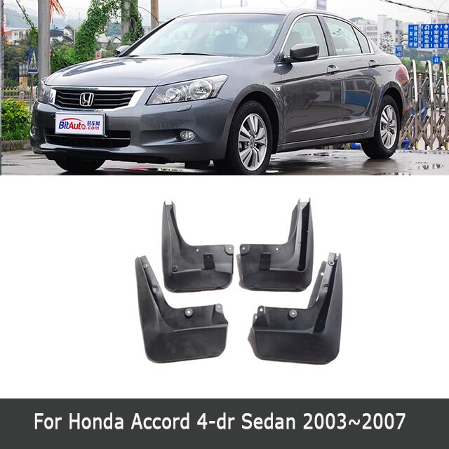 4pcs car mudflap for honda accord 2003 2007 sedan cl cn 7th 7 gen 2016~2003 fender mud guard splash flap mudguard accessories
