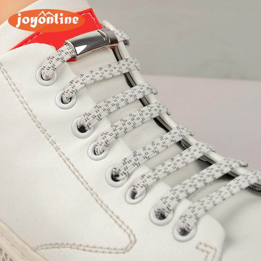 No Tie Sports Shoe Laces Flat Magnetic Locks Reflective Shoelaces for Kids Adult