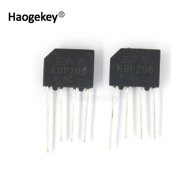 5 cái/lốc KBP206 2A 600V cầu đi ốt CHỈNH LƯU Dip