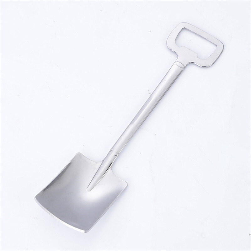 Stainless Steel Spoons Watermelon Shovel Spoons Kitchen Coffee Tea Fruits Ice Cream Dessert Spoons with Can Opener Function