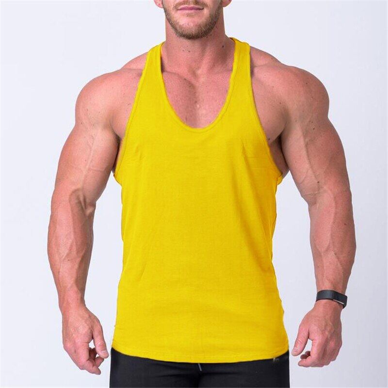 Casual Joggers Clothes Musle Guys Bodybuilding Fitness Boy Tank Top Workout Vest Undershirt Sleeveless Shirt Solid Color Vest