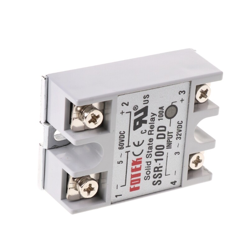 SSR-100 DD Solid State Relay Module 100A 3-32V DC Input  5-60V DC Output Relay