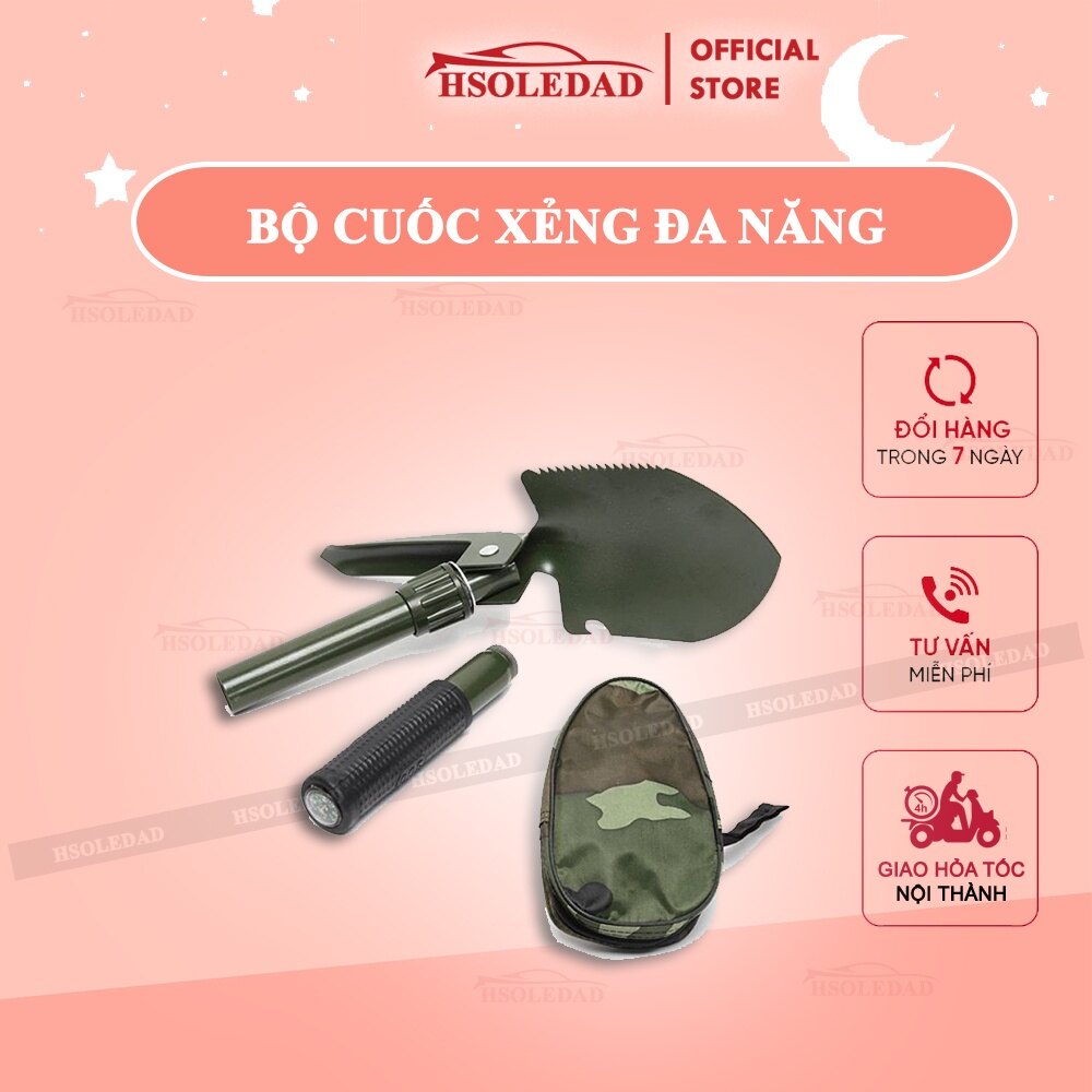 Bộ cuốc xẻng đa năng 4 trong 1