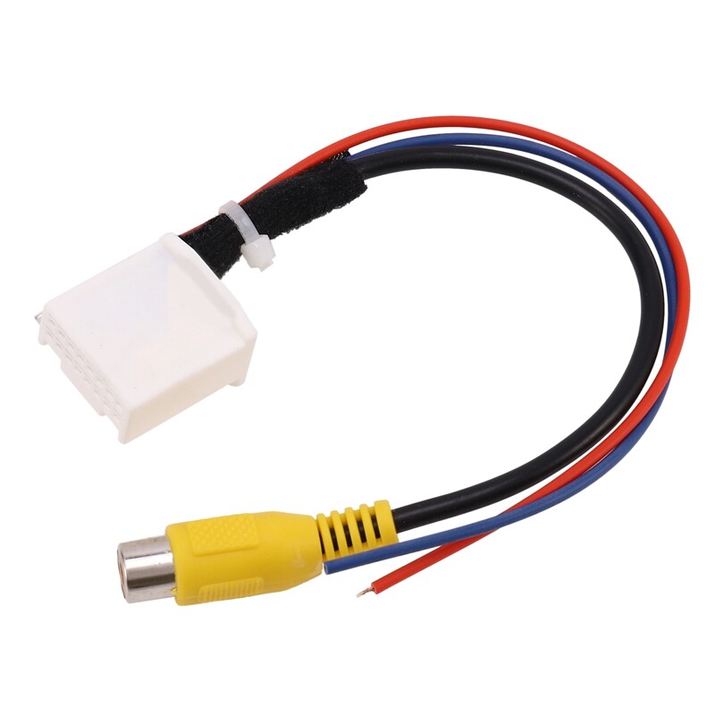 16 Pin Car Rear View Camera Adapter Cable Parking Backup Camera Video Cable Adapter Navigation DVD Reverse Camera Adapter Cable Plug for Toyota Camry 7Th