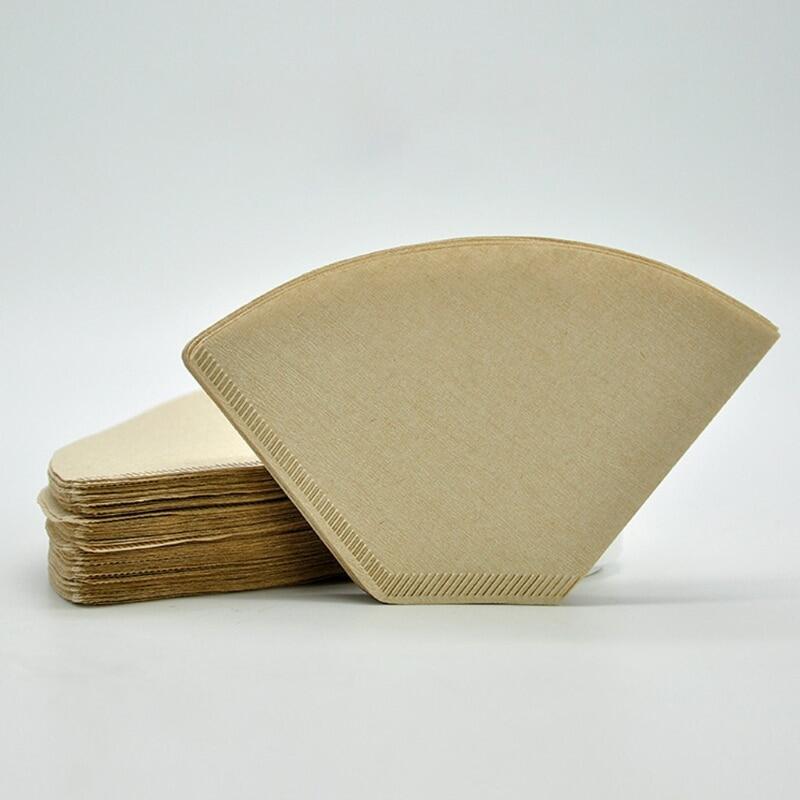 101 "V" Shape Coffee Cup Filter Paper Espresso Machine Mocha Pot Strainer Sheet