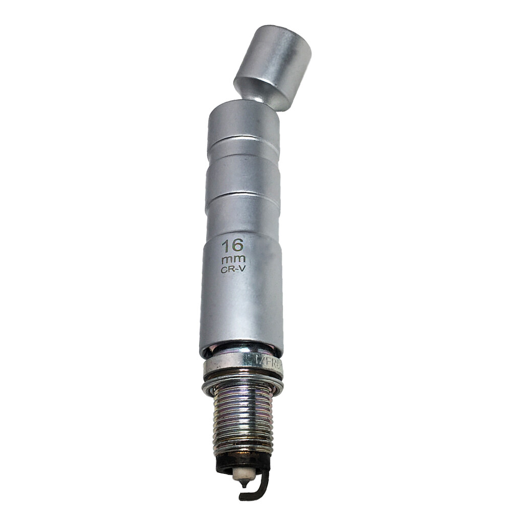 Dovewill 16mm Magnetic Thin Wall Swivel Spark Plug Socket Removal Tool 12 Pt 3/8'' Drive