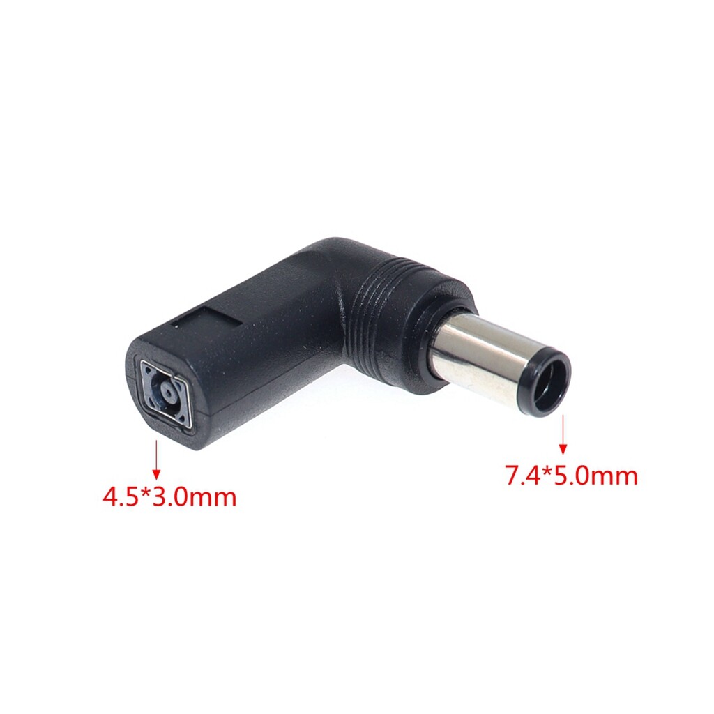 4.55.0mm Male Jack DC Plug Power Adapter Charger Converter Right Angle Laptop Adapter Connector for Hp Notebooks