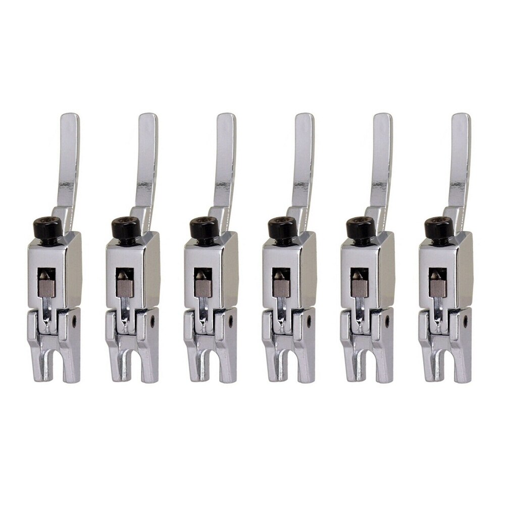 WK-set of 6 Guitar Bridge Saddle Floyd Rose String Saddles for Electric Guitar Tremolo Bridge Double Locking Sliver/Gold/Black