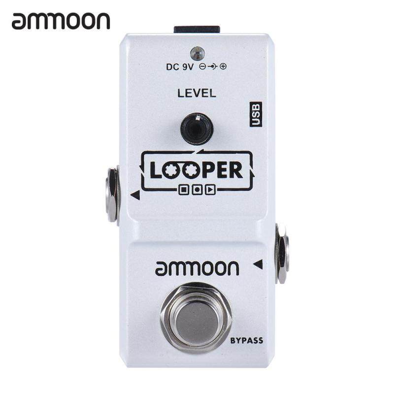 ammoon AP-09 Nano Series Loop Electric Guitar Effect Pedal Looper True Bypass Unlimited Overdubs 10 Minutes Recording with USB Cable