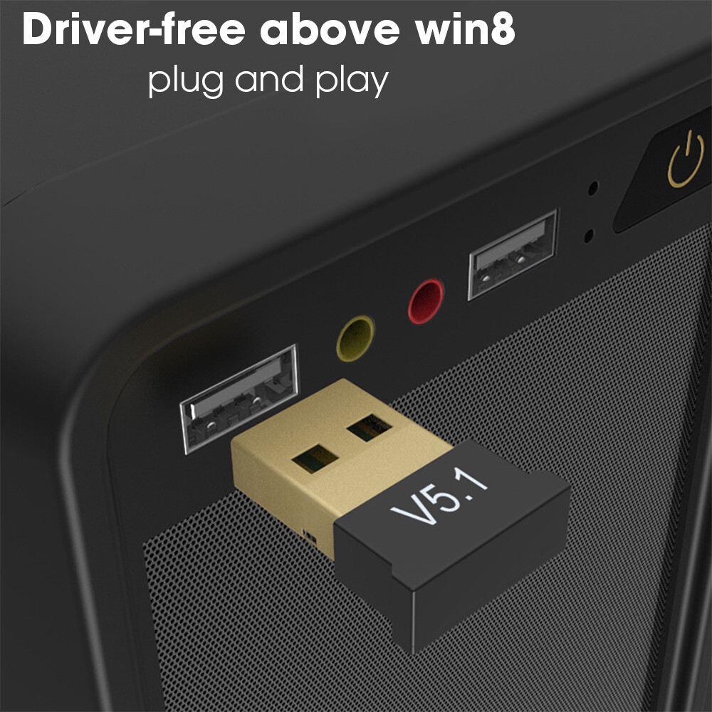 USB Bluetooth 5.1 Adapter Transmitter Receiver Bluetooth Audio Bluetooth Dongle Wireless USB Adapter for Computer PC Laptop