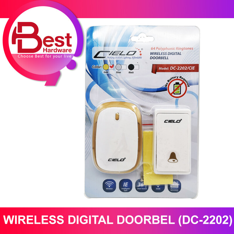 BEST HARDWARE -DC-2202/CIE CIELO Wireless Doorbell Door Bell ...