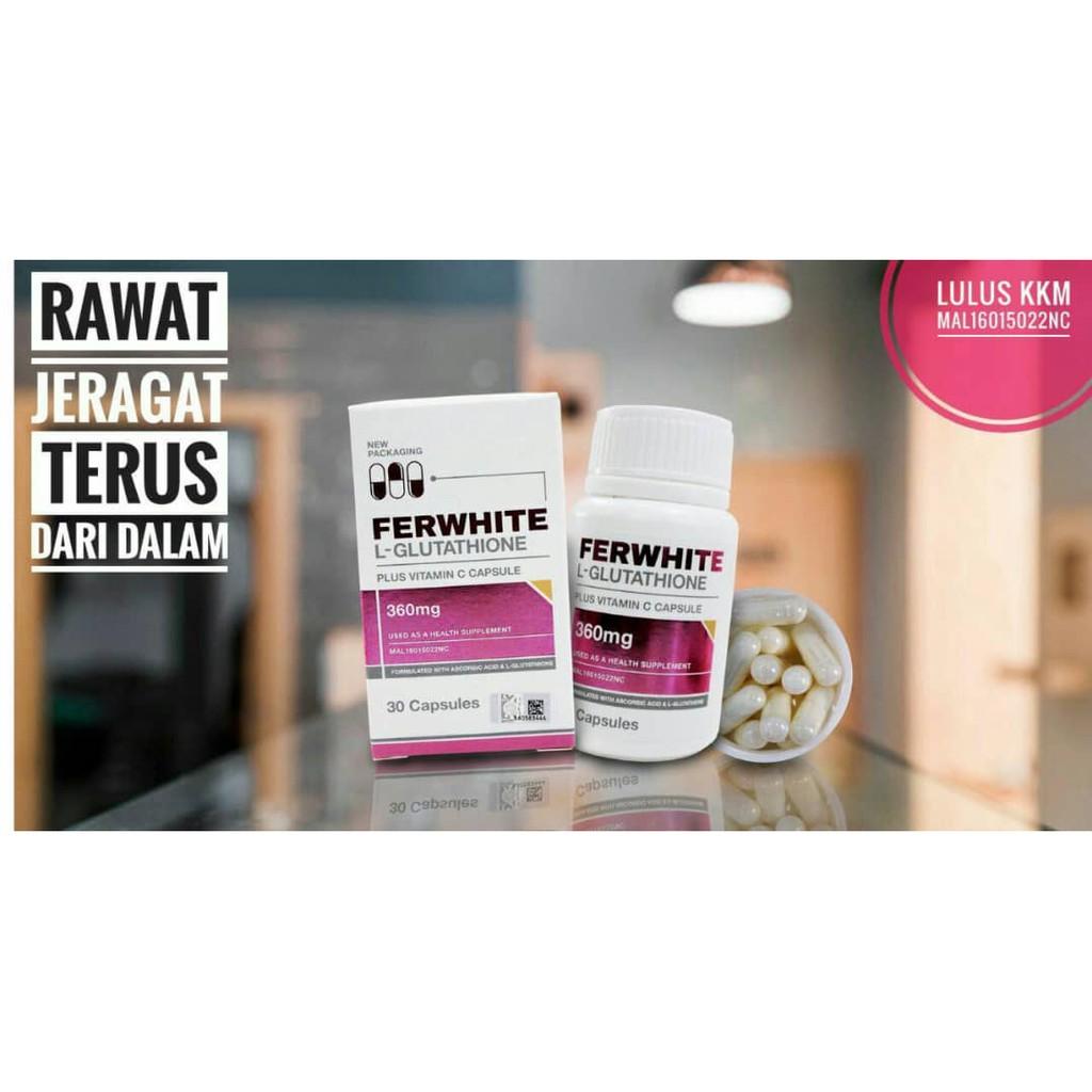 ferwhite l glutathione plus vitamin c FERWHITE L-Glutathione Plus Vitamin C (30 Capsules) [ORIGINAL HQ] - HOT  SALE!