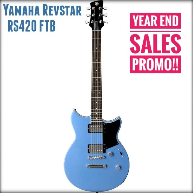 Yamaha Revstar RS420 Electric Guitar (RS 420 / RS-420) BLACK/BLUE Malaysia