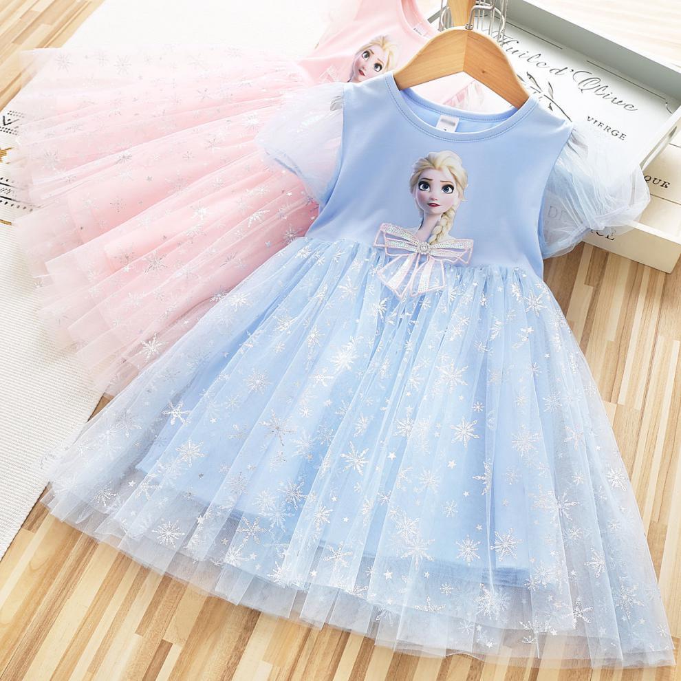 blue dress for baby girl Disney Princess Frozen Elsa Party Dress With Cape Add-On 1 YEAR